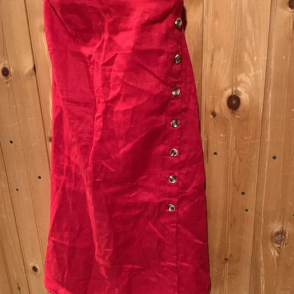 Reformation Red Midi Dress - Picture 2 of 6